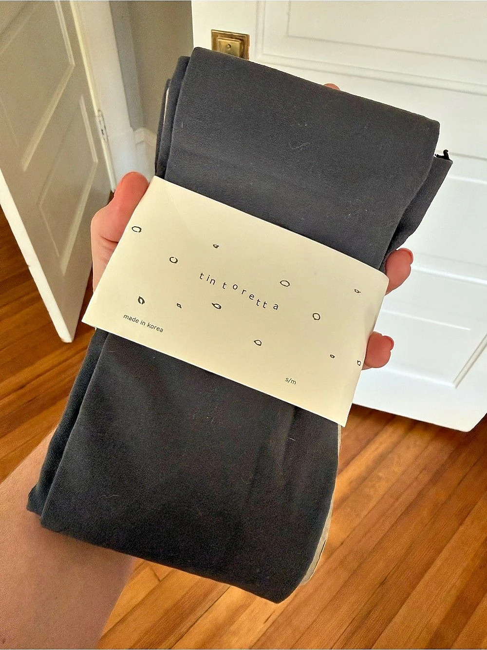 Anthropologie tights charcoal grey Size  small/medium NWT